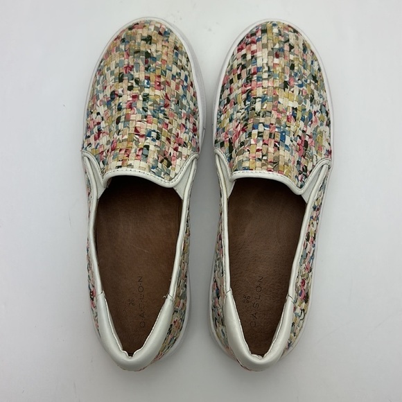 Caslon Alden Fabric Woven Multicolored Sneaker Size 7M Slip On Comfy - Picture 4 of 13